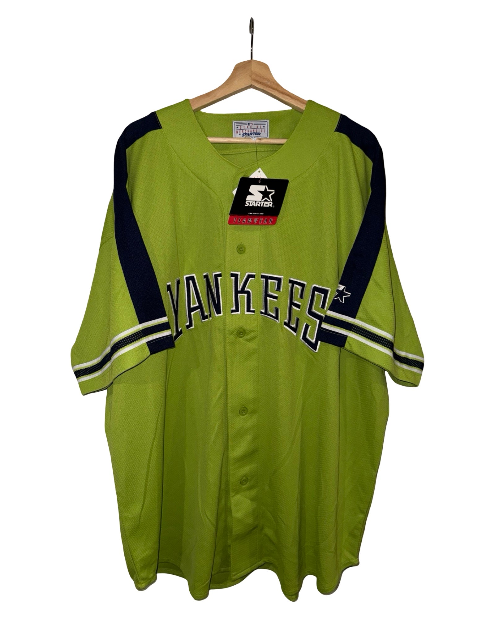 Vintage DS 90s New York Yankees Green Starter Jersey KIF Vintage