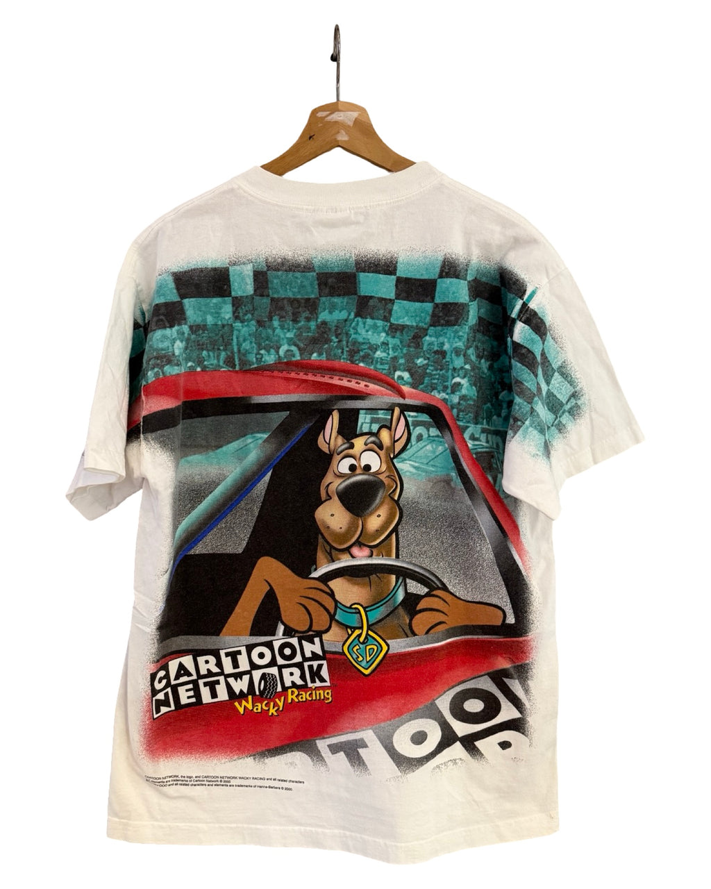 ビンテージ 激レア 2000年 スクービー・ドゥー ワッキーレーシング ナスカー Tシャツ