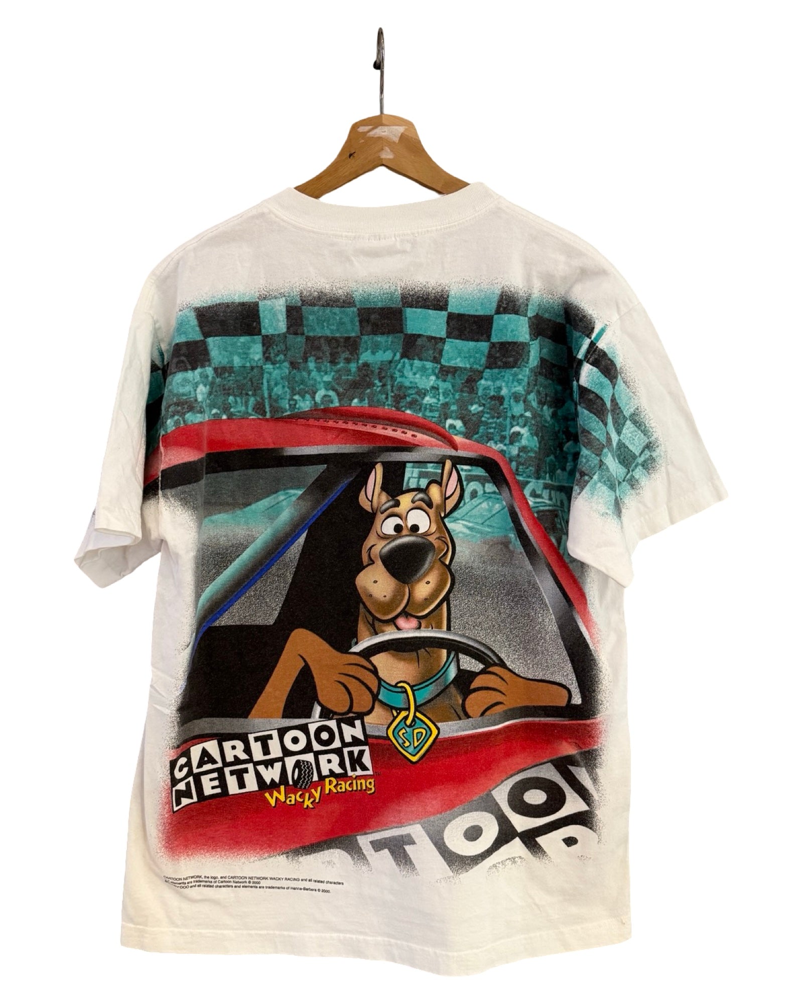 ビンテージ 激レア 2000年 スクービー・ドゥー ワッキーレーシング ナスカー Tシャツ