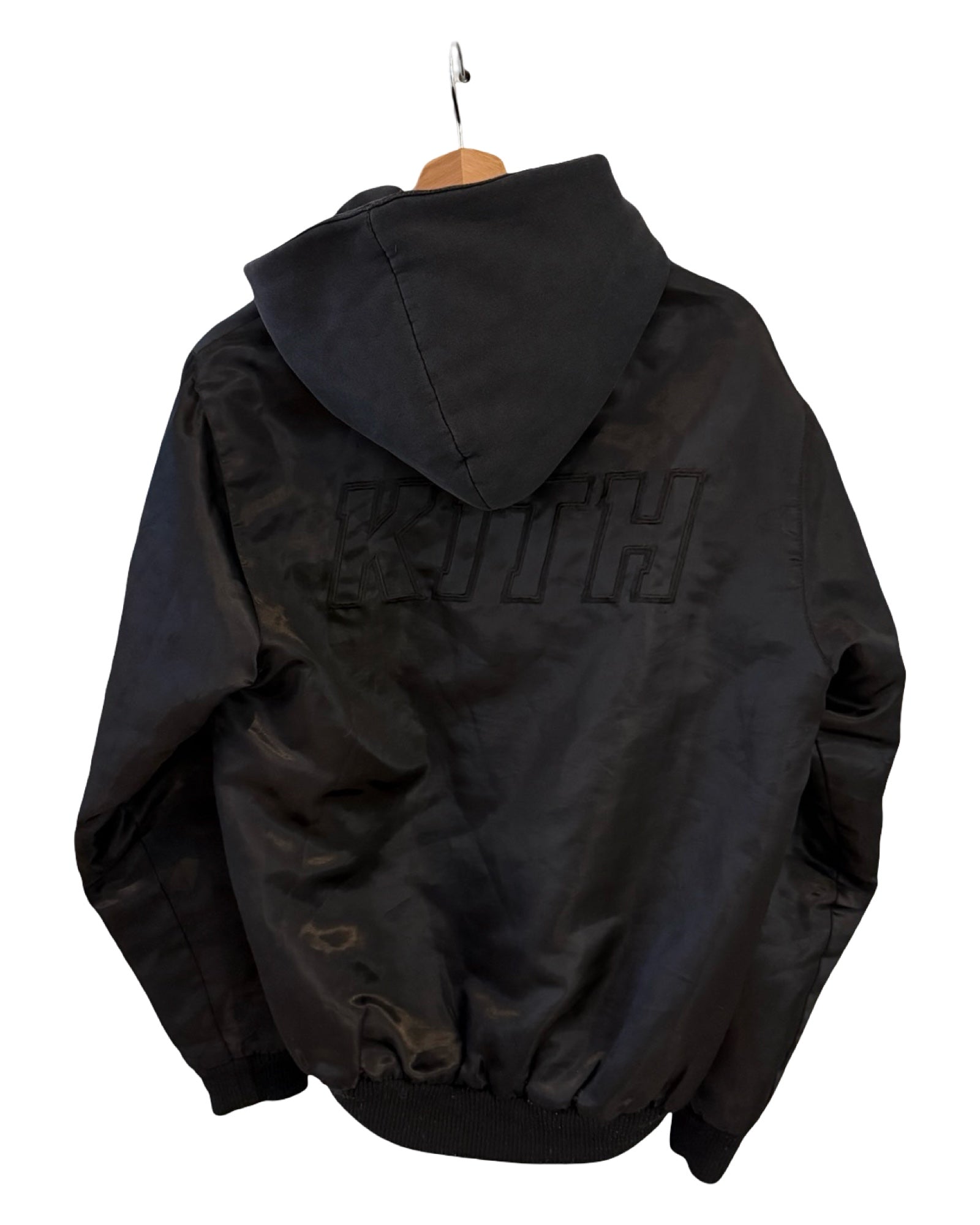 Chaqueta Bomber con Capucha Negra Kith