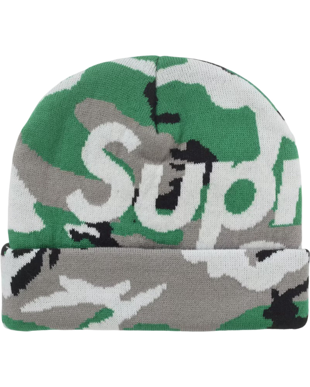 Gorro FW25 Supreme Camuflaje Nieve Verde