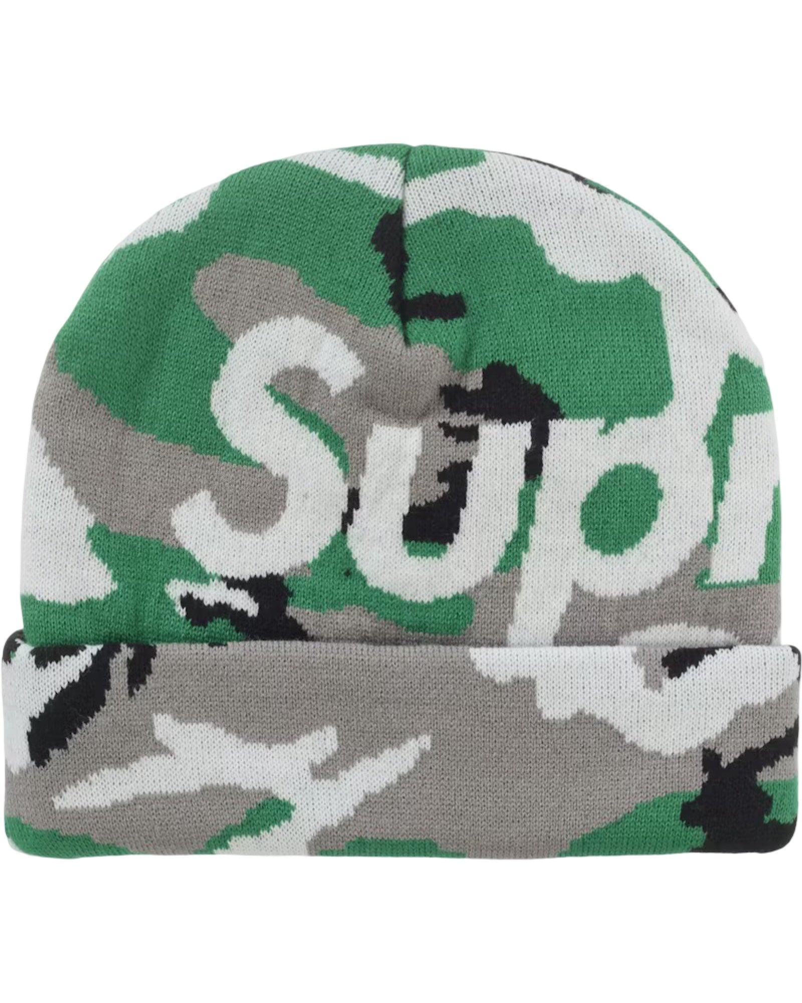 Gorro FW25 Supreme Camuflaje Nieve Verde