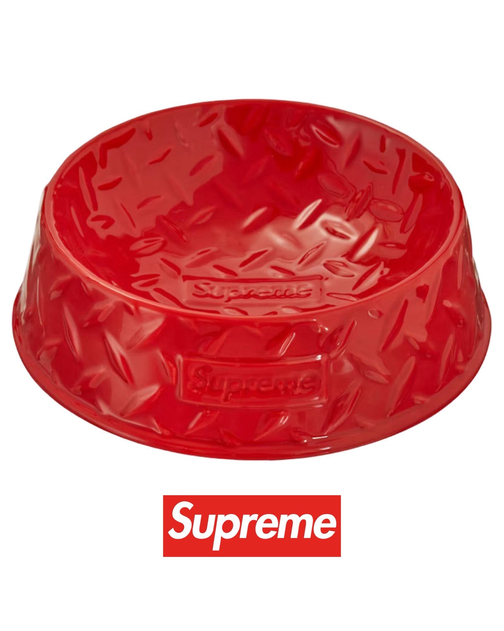 2023 Supreme レッド セラミック ドッグボウル