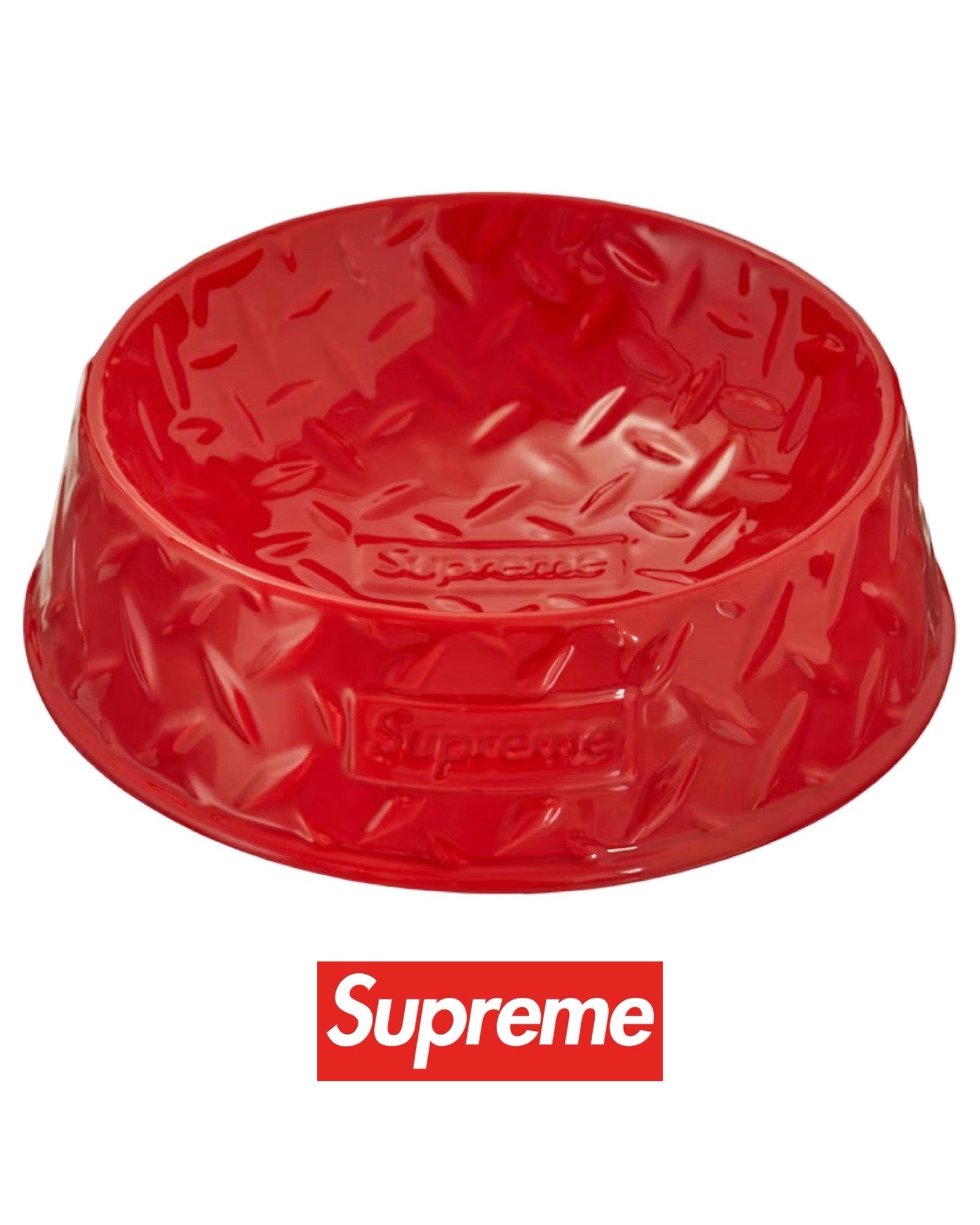 2023 Supreme Cuenco de cerámica rojo para perros
