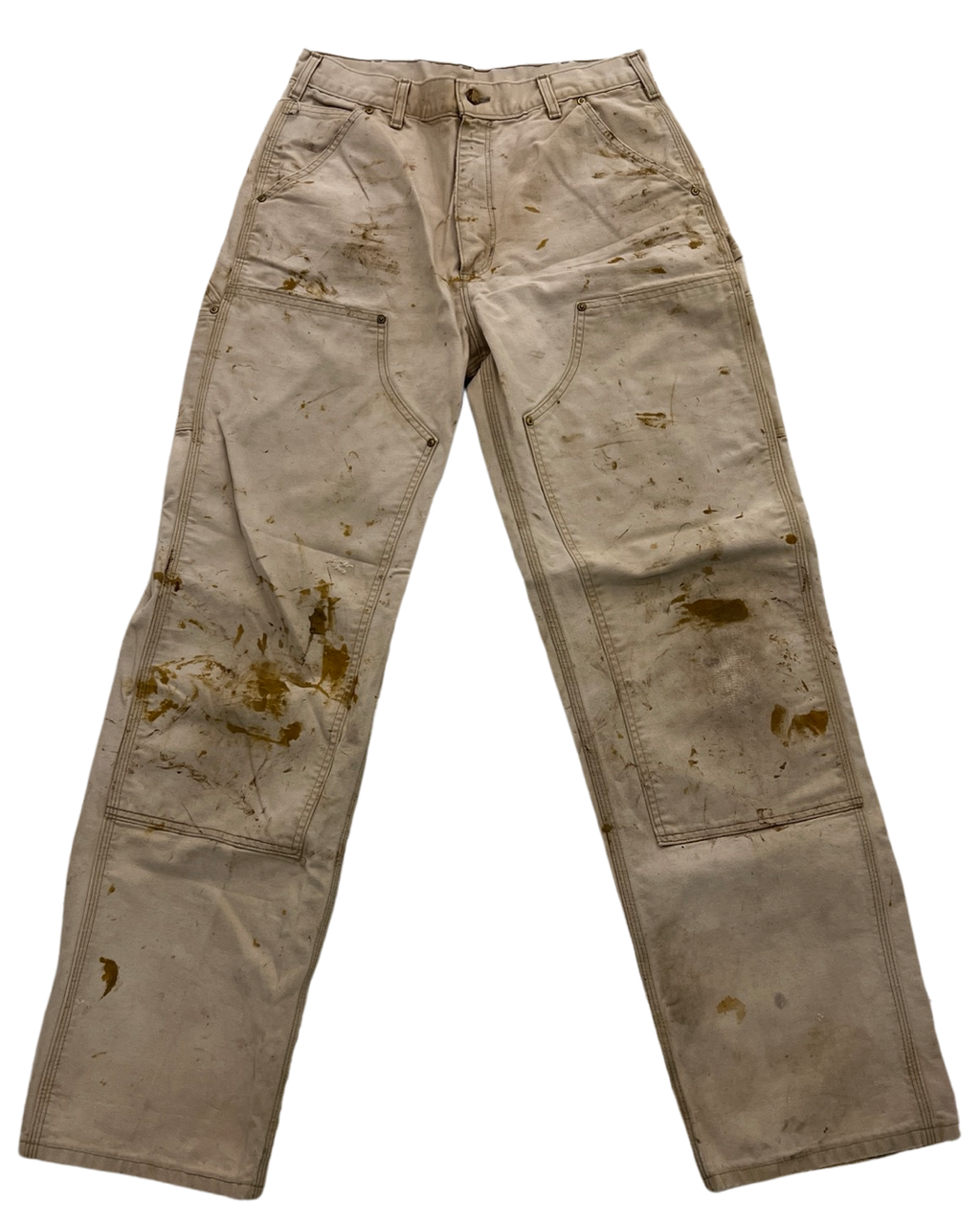 33 x 34 Vintage Distressed 90s Carhartt Double Knee Pants KIF Vintage