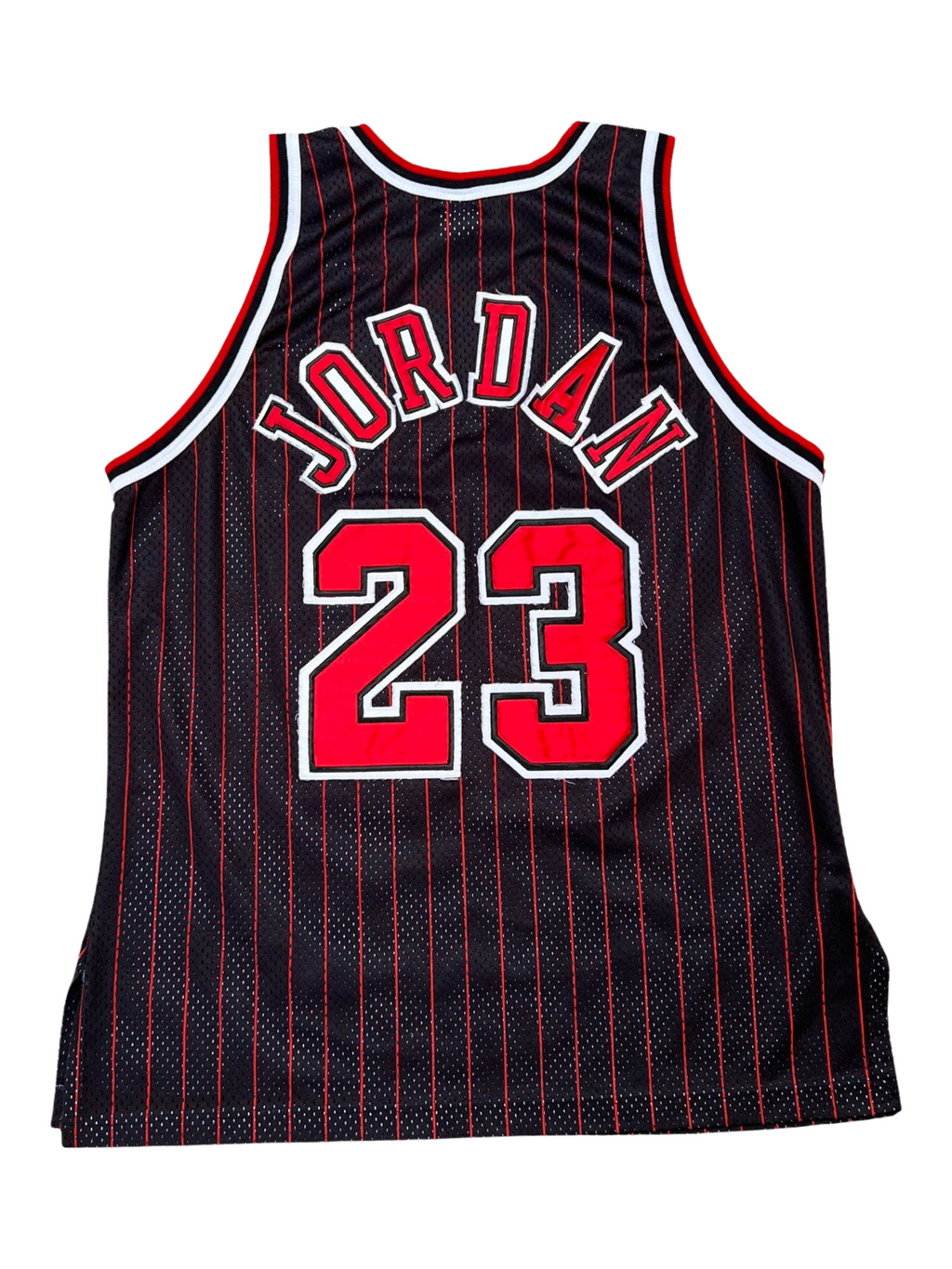 Vintage Rare 90s Michael Jordan Chicago Bulls Pinstripe Champion Jersey KIF Vintage