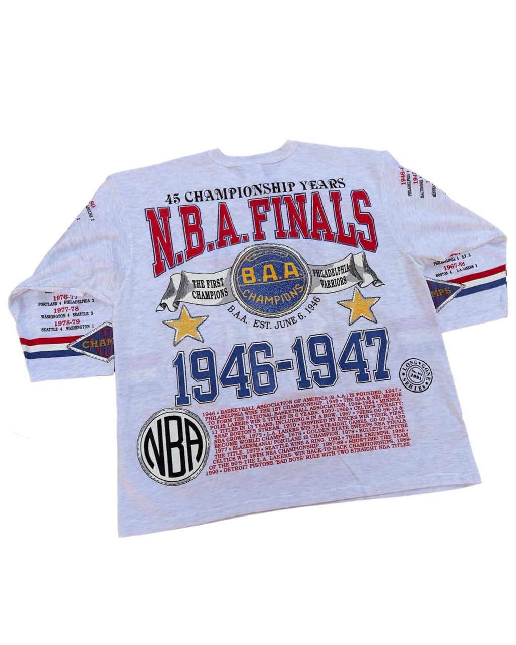 Vintage DS 1991 NBA Finals Legacy 3/4 Sleeve Tee KIF Vintage