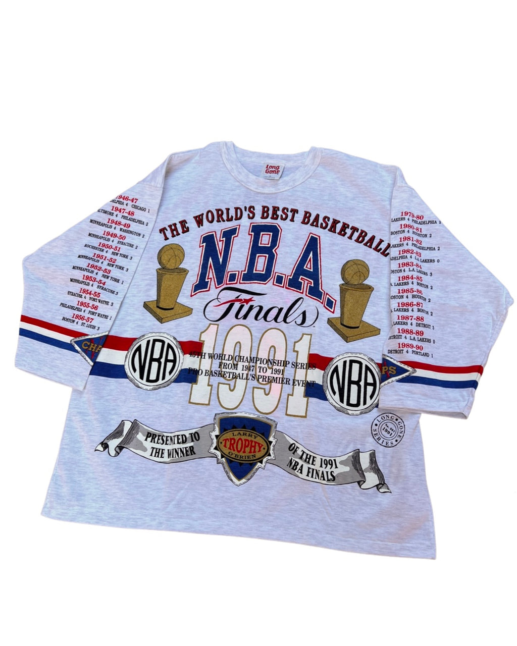 Vintage DS 1991 NBA Finals Legacy 3/4 Sleeve Tee KIF Vintage