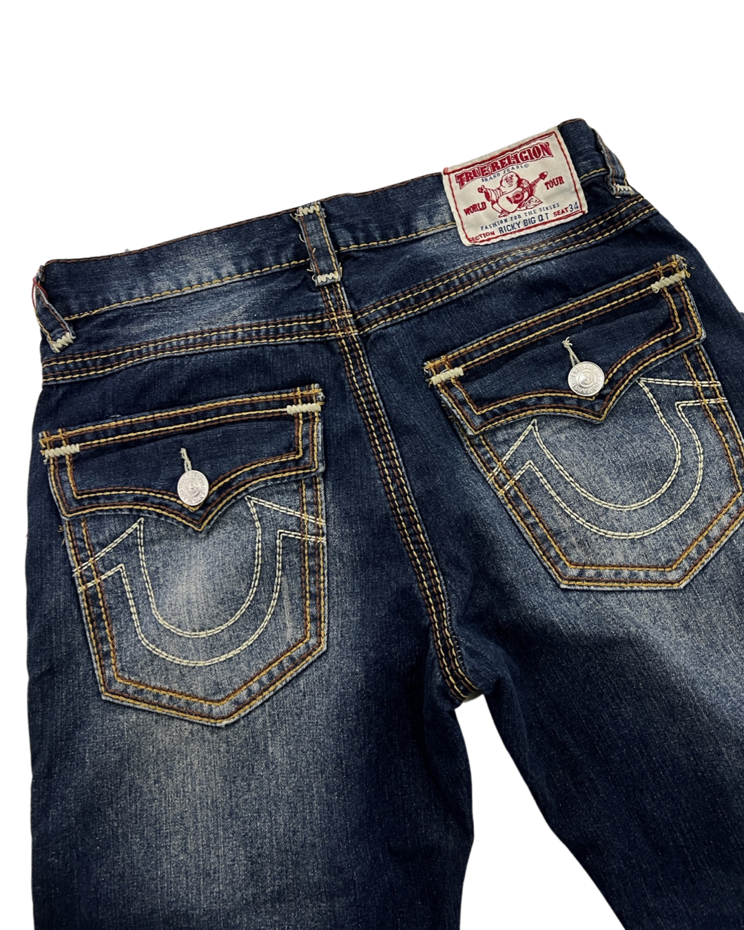 36 x 30 y2k Deadstock True Religion Ricky Made in USA Jeans KIF Vintage