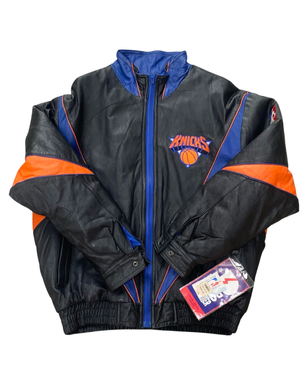 Vintage 90s Deadstock New York Knicks Pro Player Leather Jacket KIF Vintage