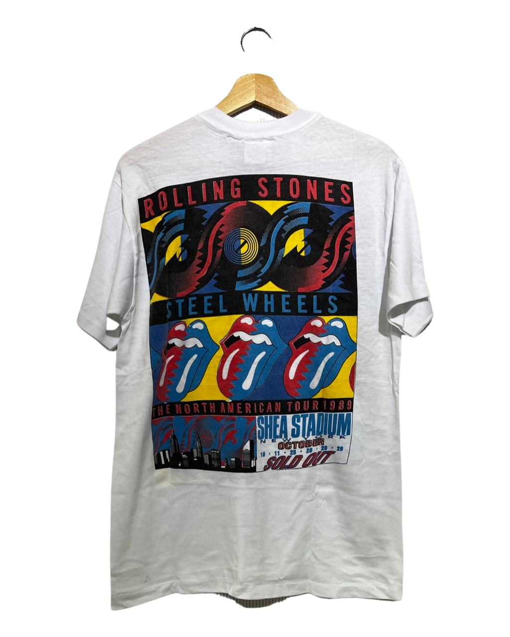 Vintage Rare 1989 The Rolling Stones Steel Wheels Tour Tee KIF Vintage