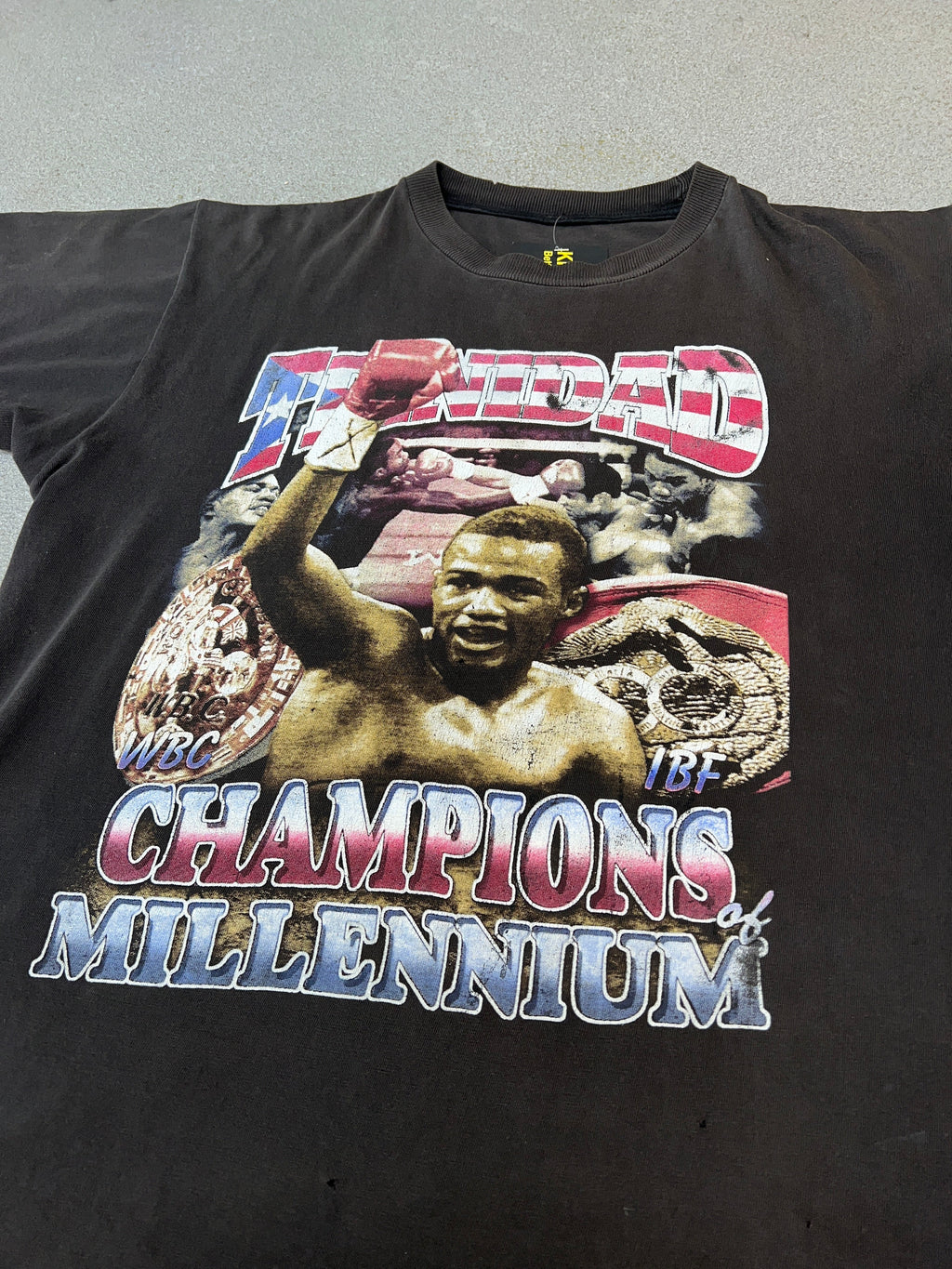 Vintage 2000 Tito Trinidad Champion Boxing Rap Tee KIF Vintage