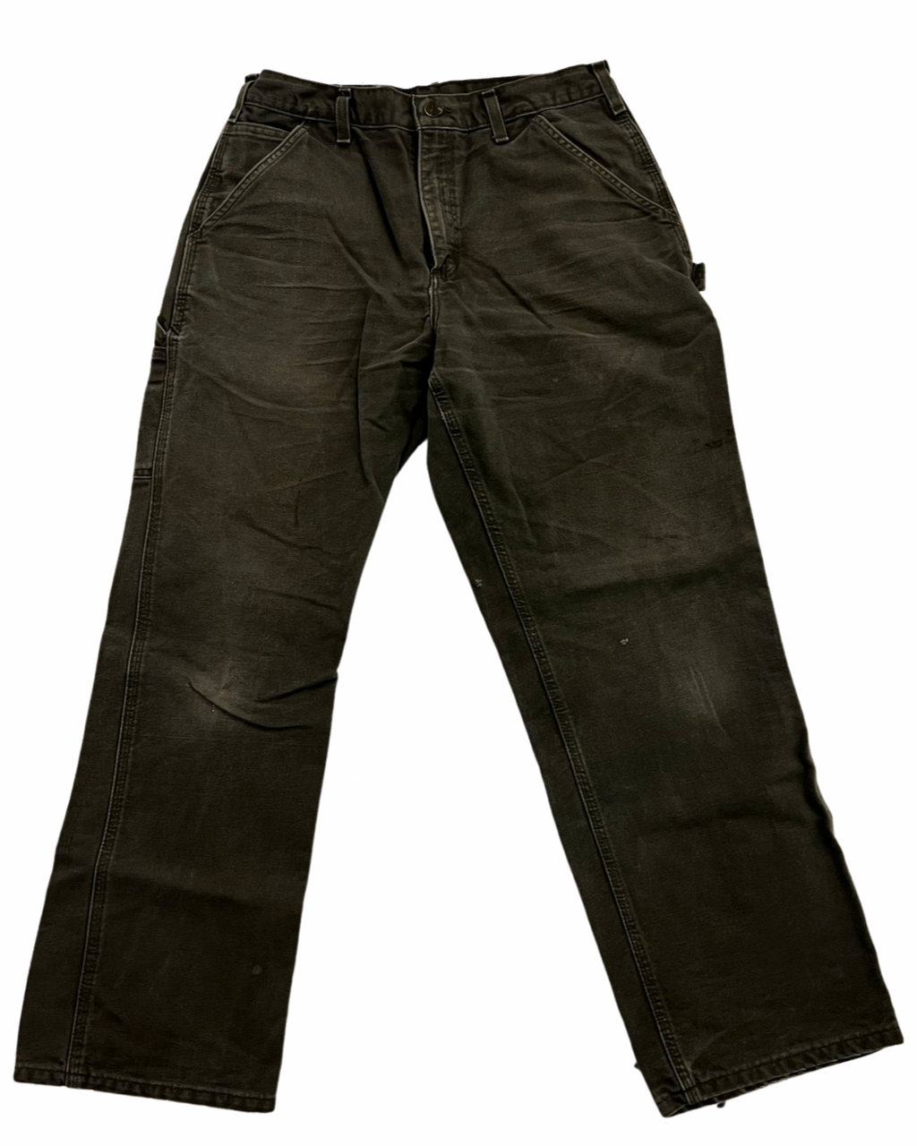 33 x 30 Vintage Carhartt Olive Carpenter Pants KIF Vintage
