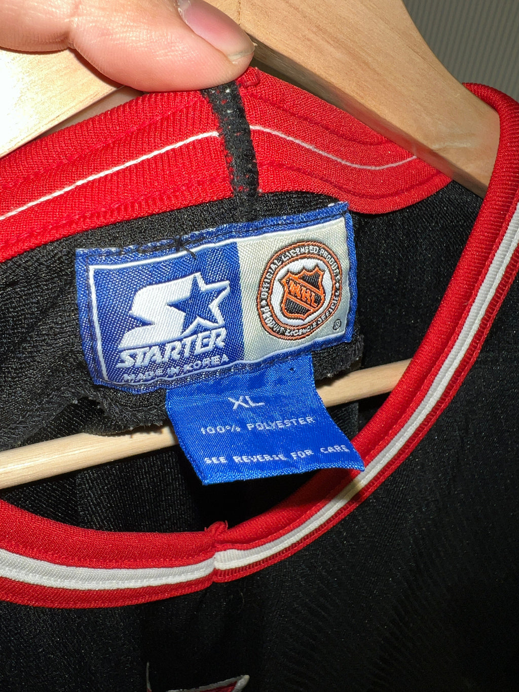 Vintage Rare 90s New York Rangers Black Starter Jersey KIF Vintage