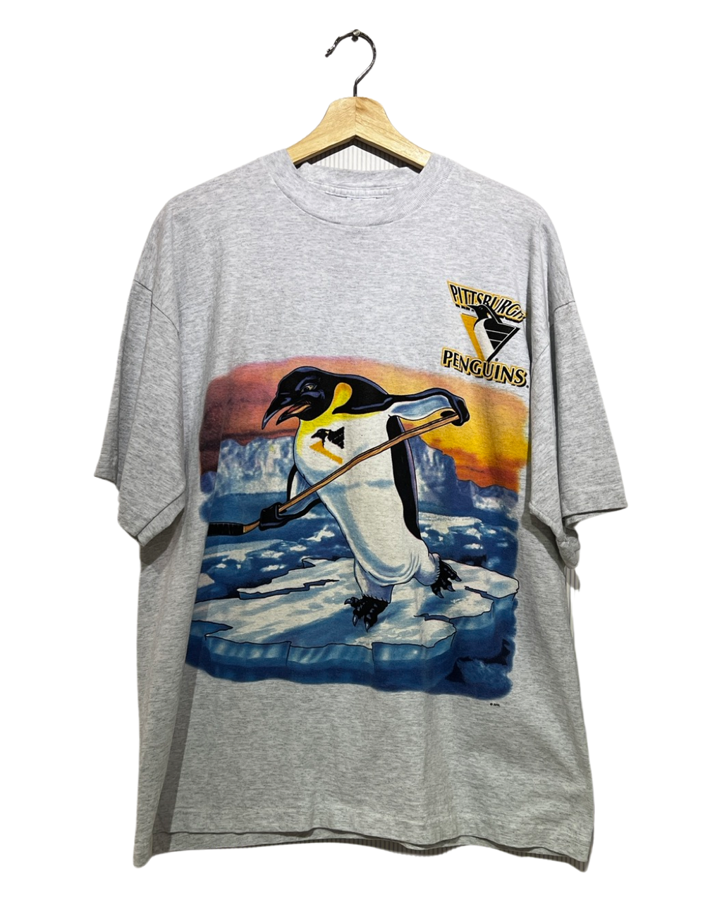 Vintage 90s Pittsburgh Penguins Double Sided Tee KIF Vintage
