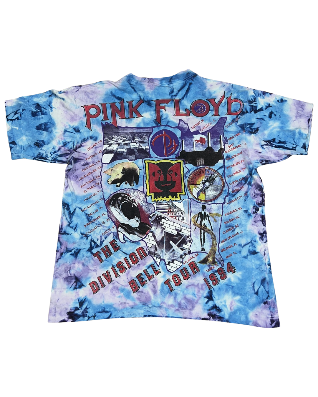 Vintage Rare 90s Pink Floyd The Division Bell Tour Tee KIF Vintage