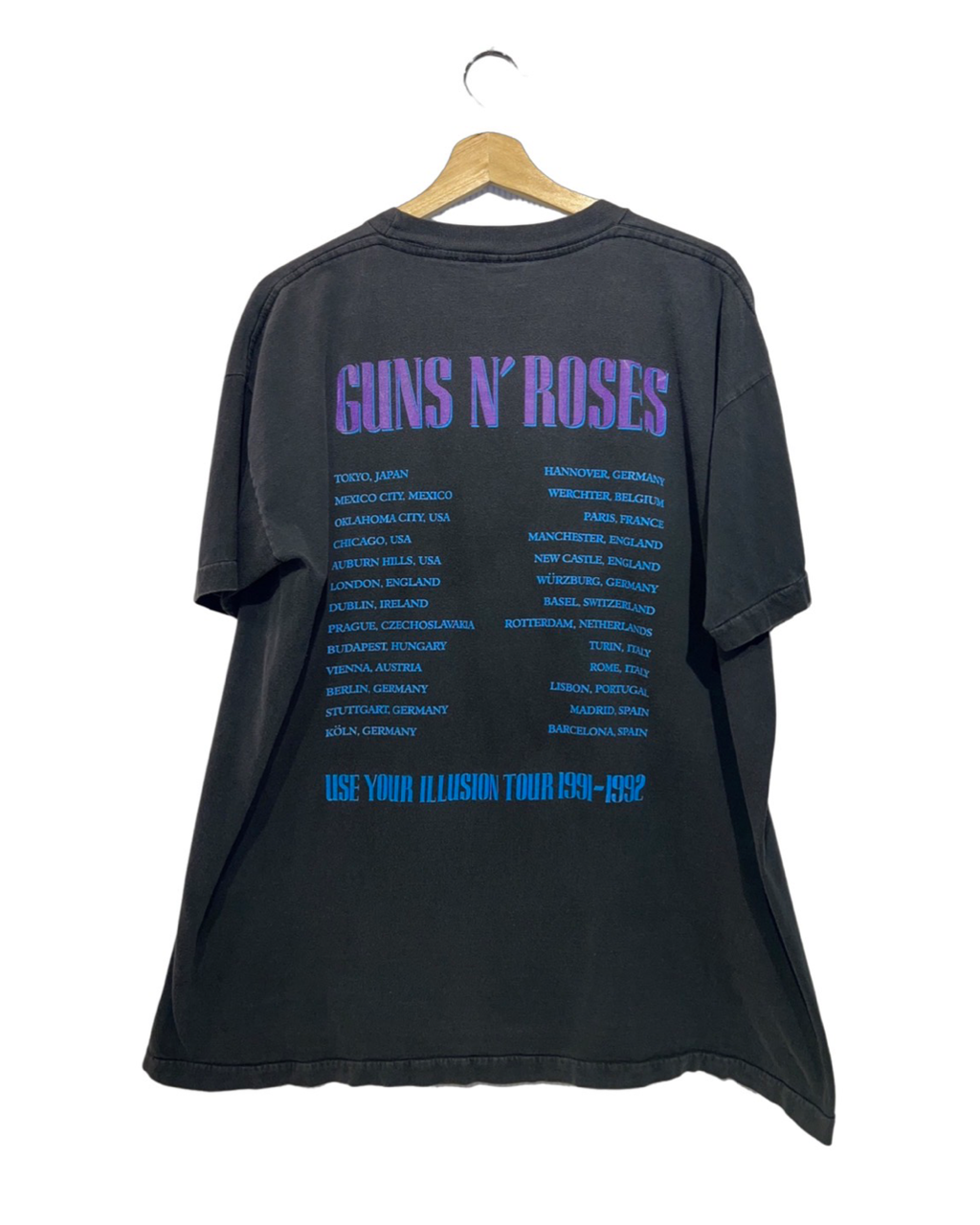 Vintage 1992 Guns N Roses Use Your Illusion Tour Tee KIF Vintage