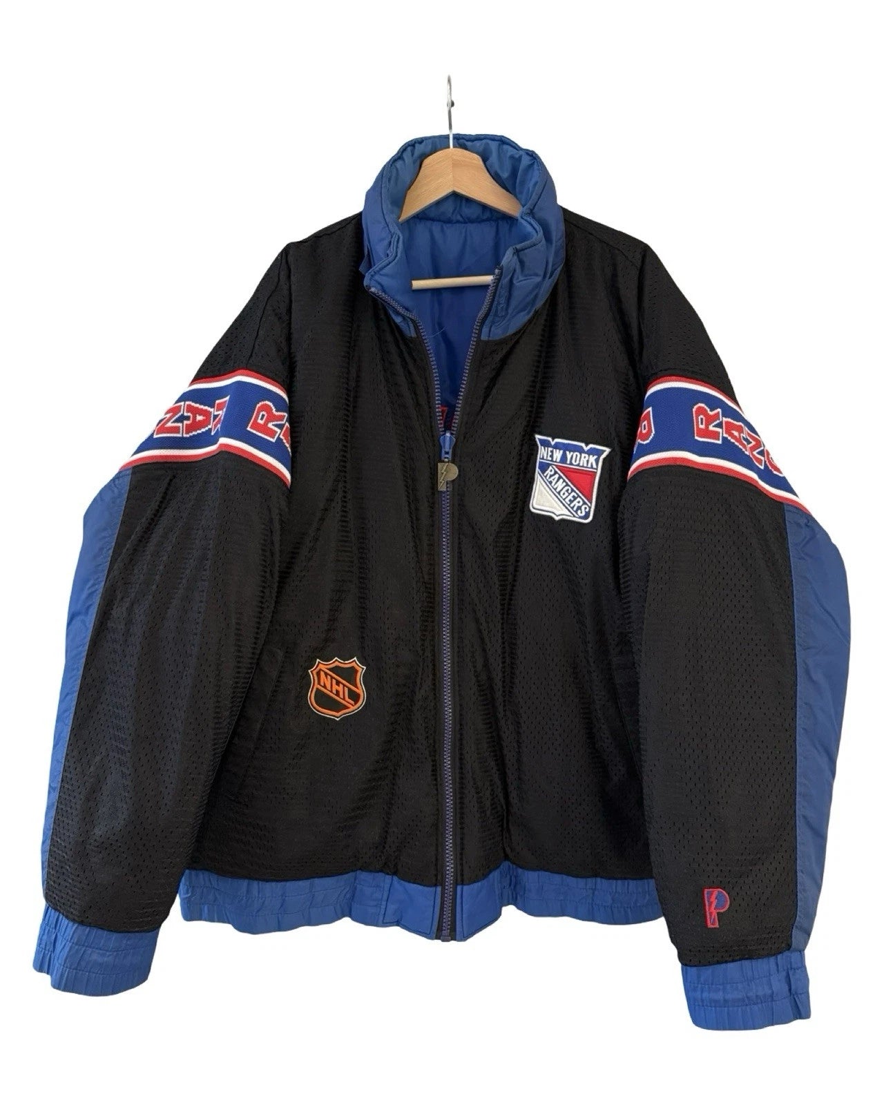 Vintage 90s Reversible New York Rangers Pro Player Jacket KIF Vintage