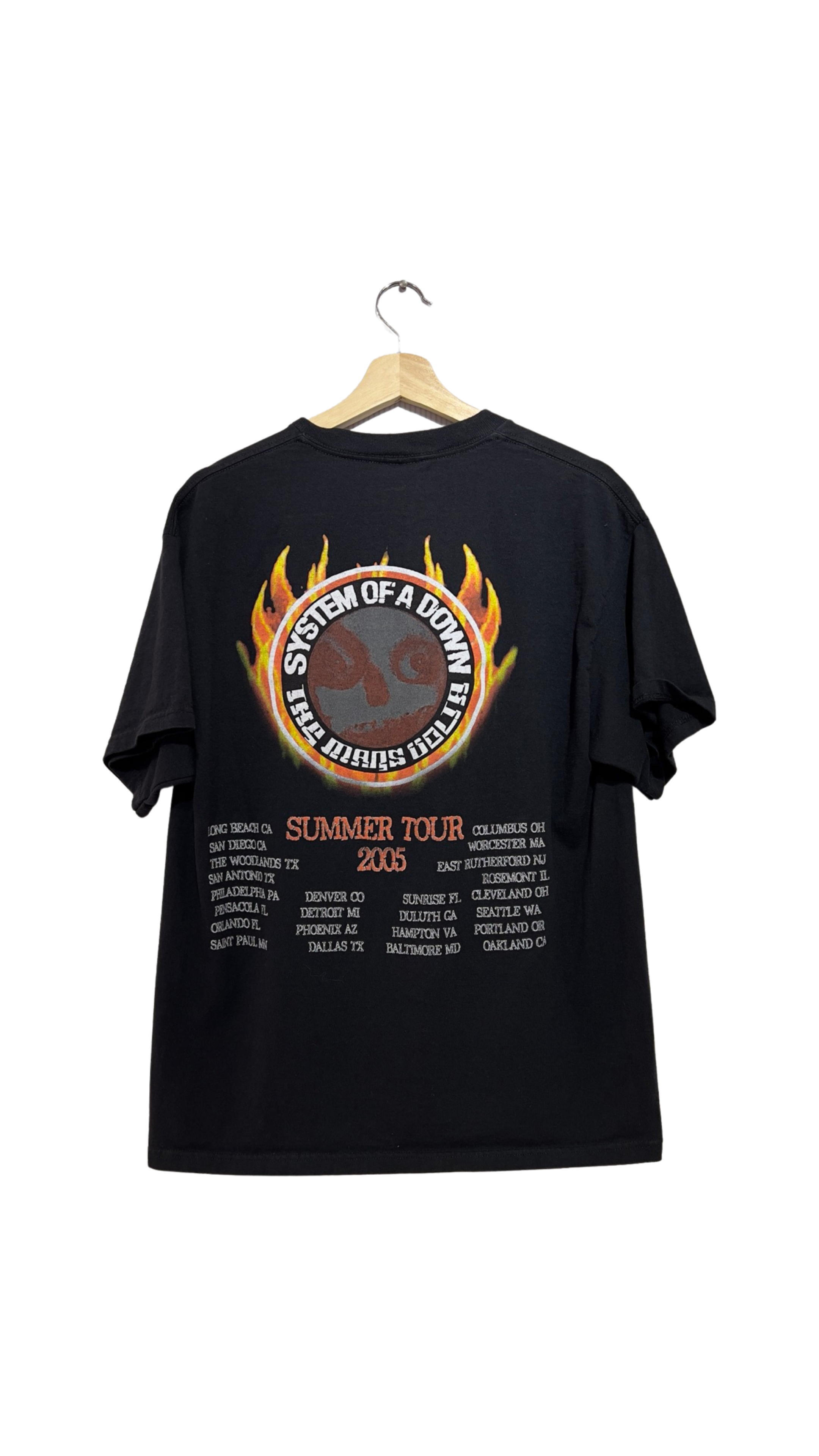 Vintage Rare 2005 System Of A Down Mezmerize Tour Tee KIF Vintage