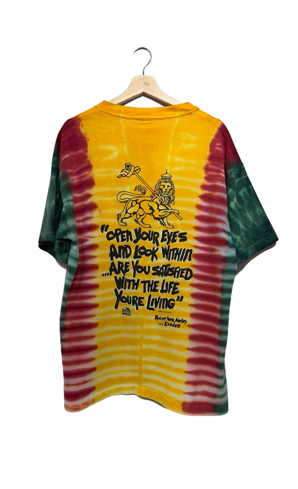 Vintage Rare 1994 Bob Marley Life You're Living Tie Dye Tee KIF Vintage