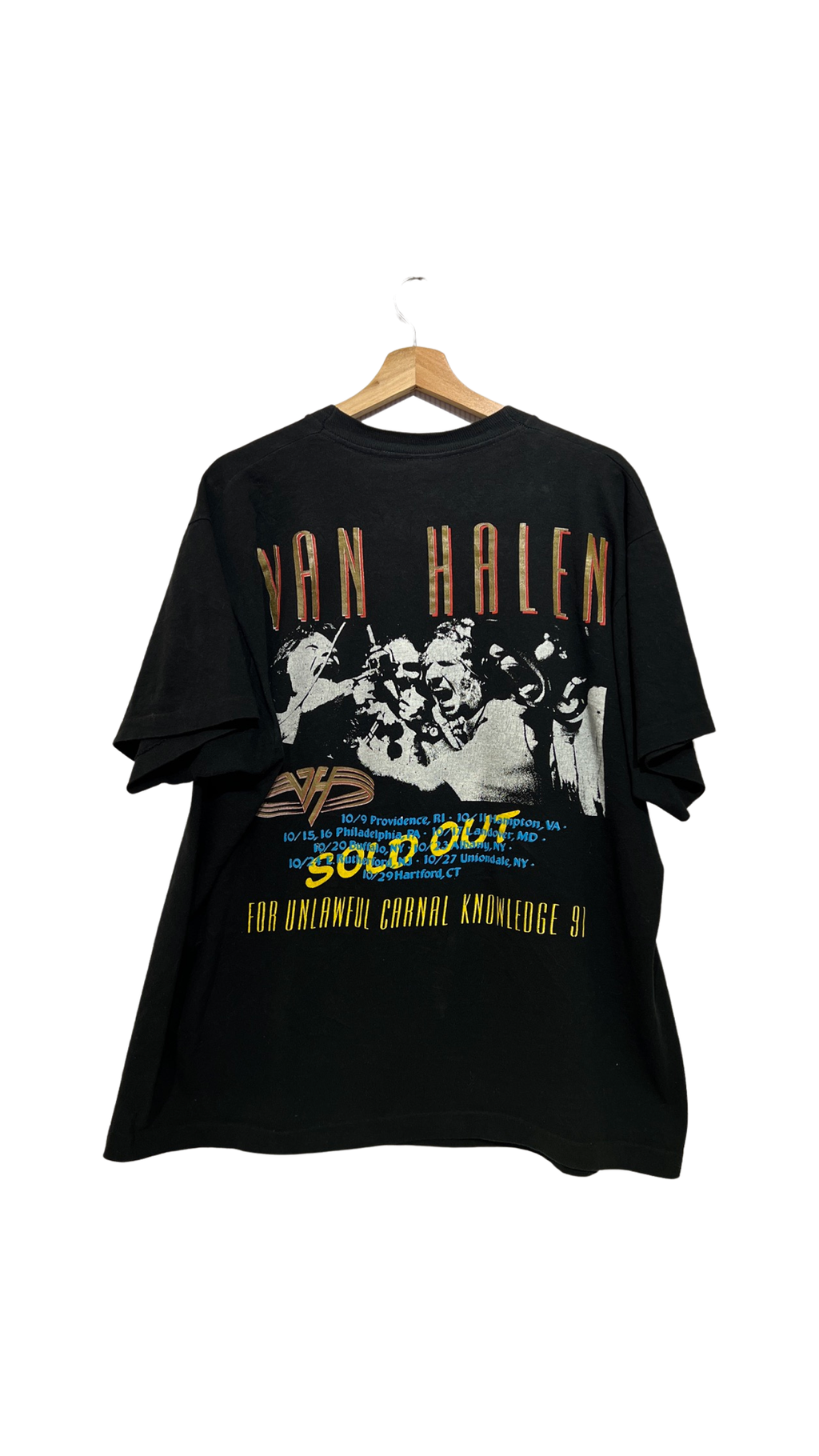 Vintage 1991 Van Halen Unlawful Carnal Knowledge Tour Tee KIF Vintage