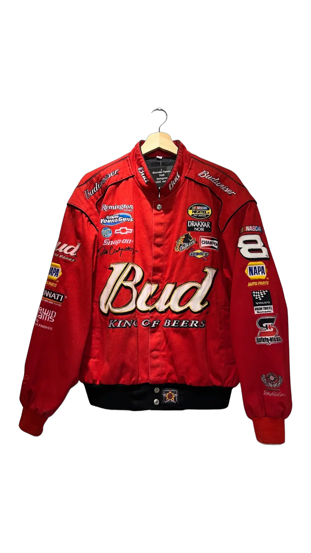 Vintage 90s Jeff Hamilton Budweiser Nascar Jacket KIF Vintage
