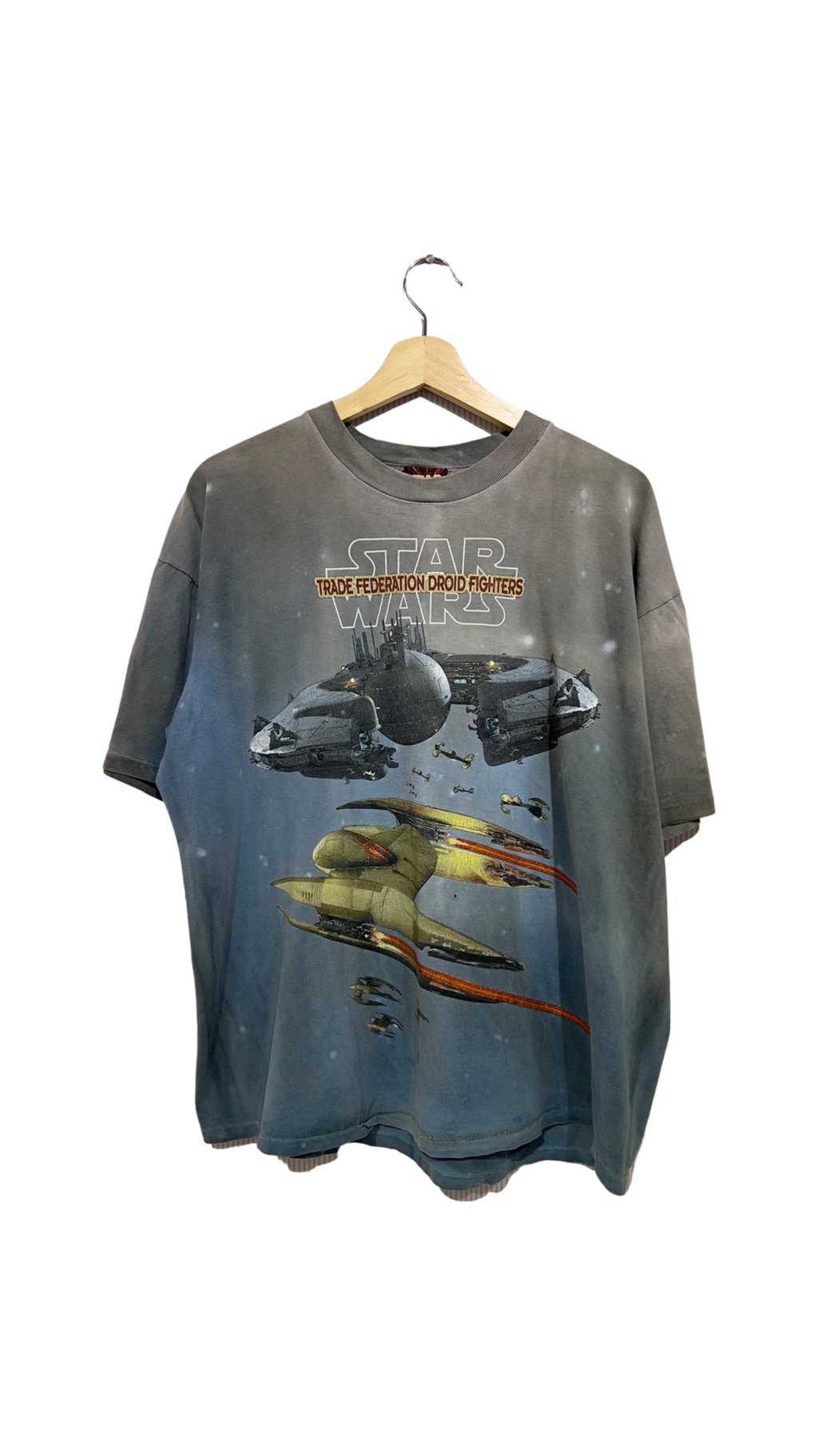Vintage 90s Star Wars Federation Drone Fighters Tee KIF Vintage
