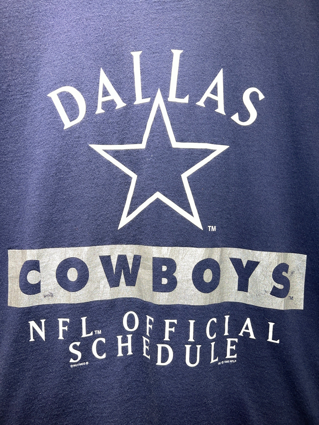 Vintage 1995 Dallas Cowboys Schedule Tee Vintage Woodbury