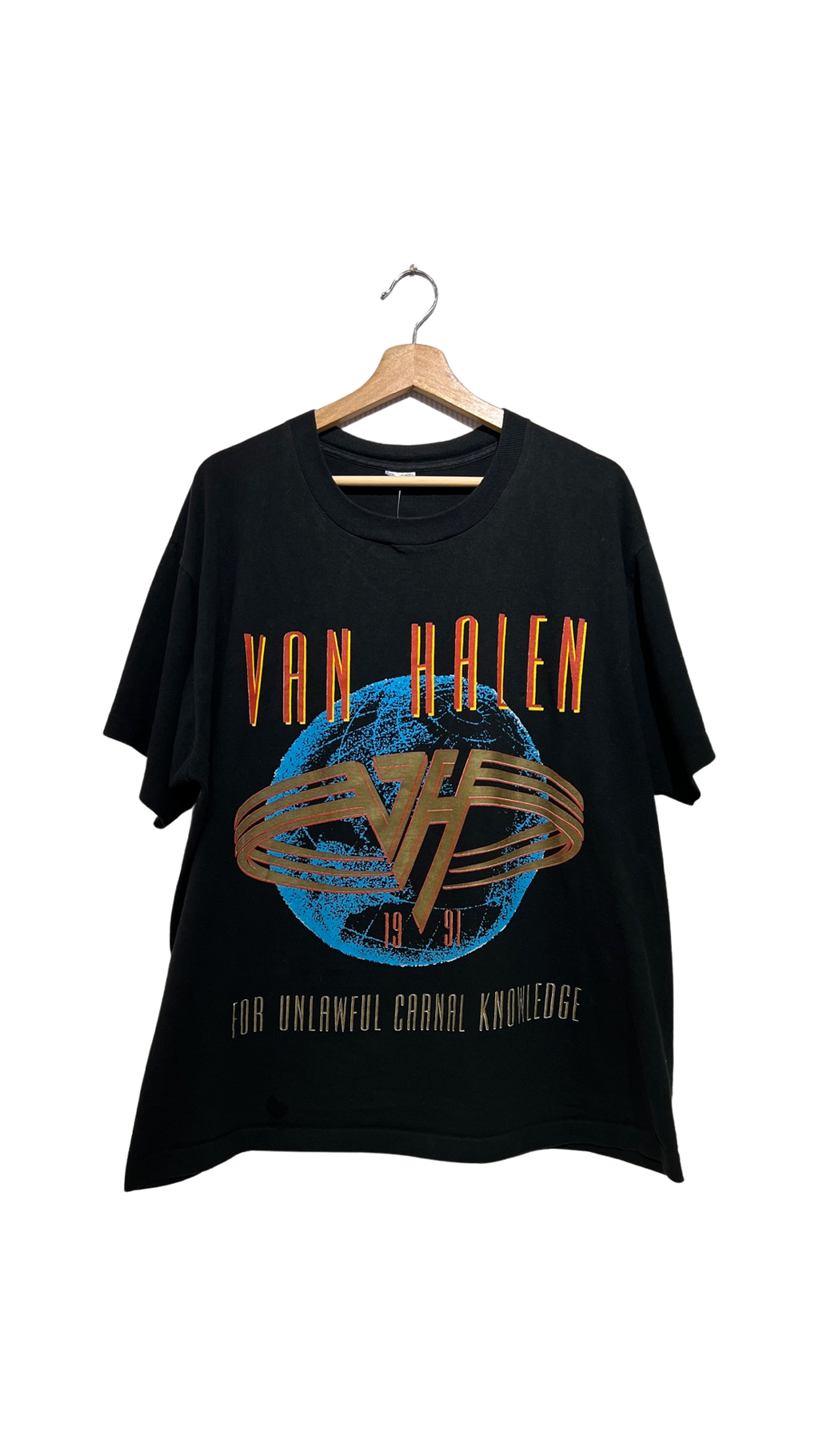 Vintage 1991 Van Halen Unlawful Carnal Knowledge Tour Tee KIF Vintage
