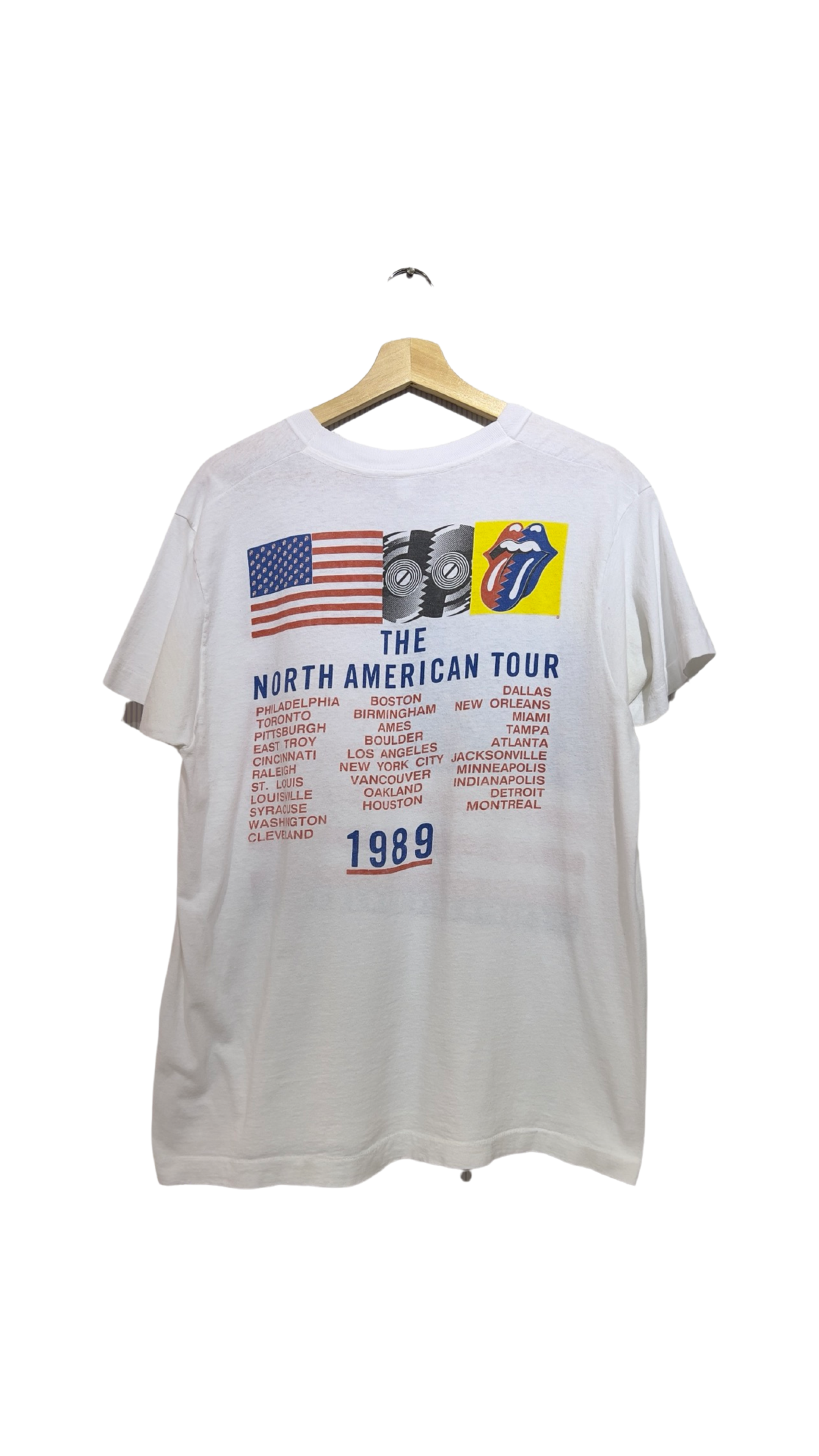 Vintage 1989 Rolling Stones Steel Wheels Tour Tee KIF Vintage