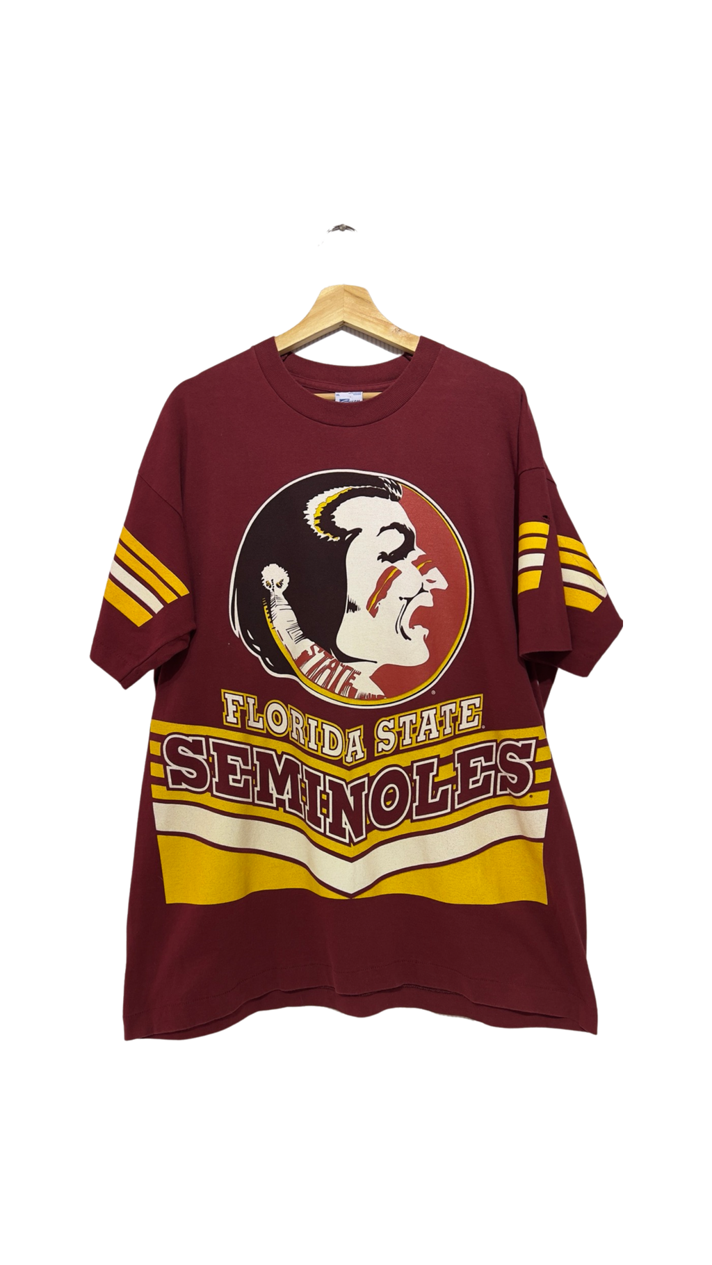 Vintage 90s Florida State Seminoles All Over Print Tee KIF Vintage