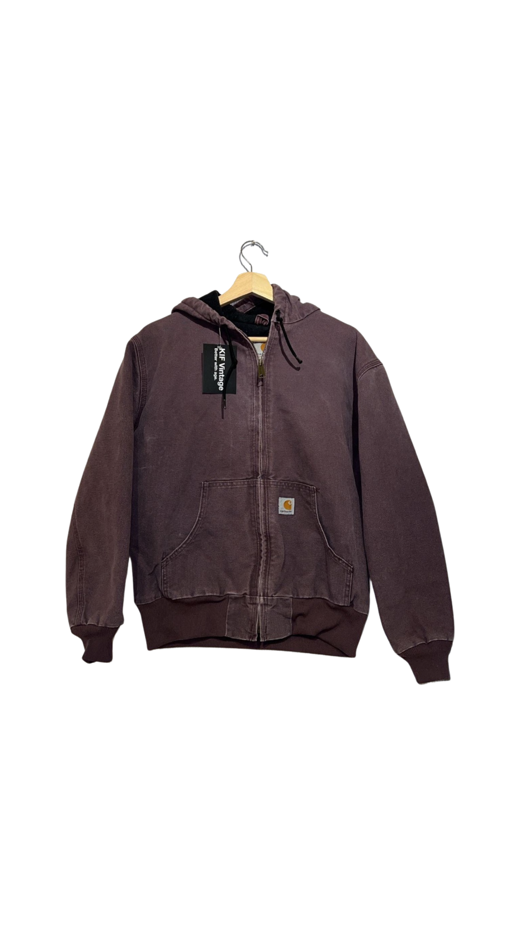Vintage 90s Carhartt Womens Mauve Hooded Jacket KIF Vintage