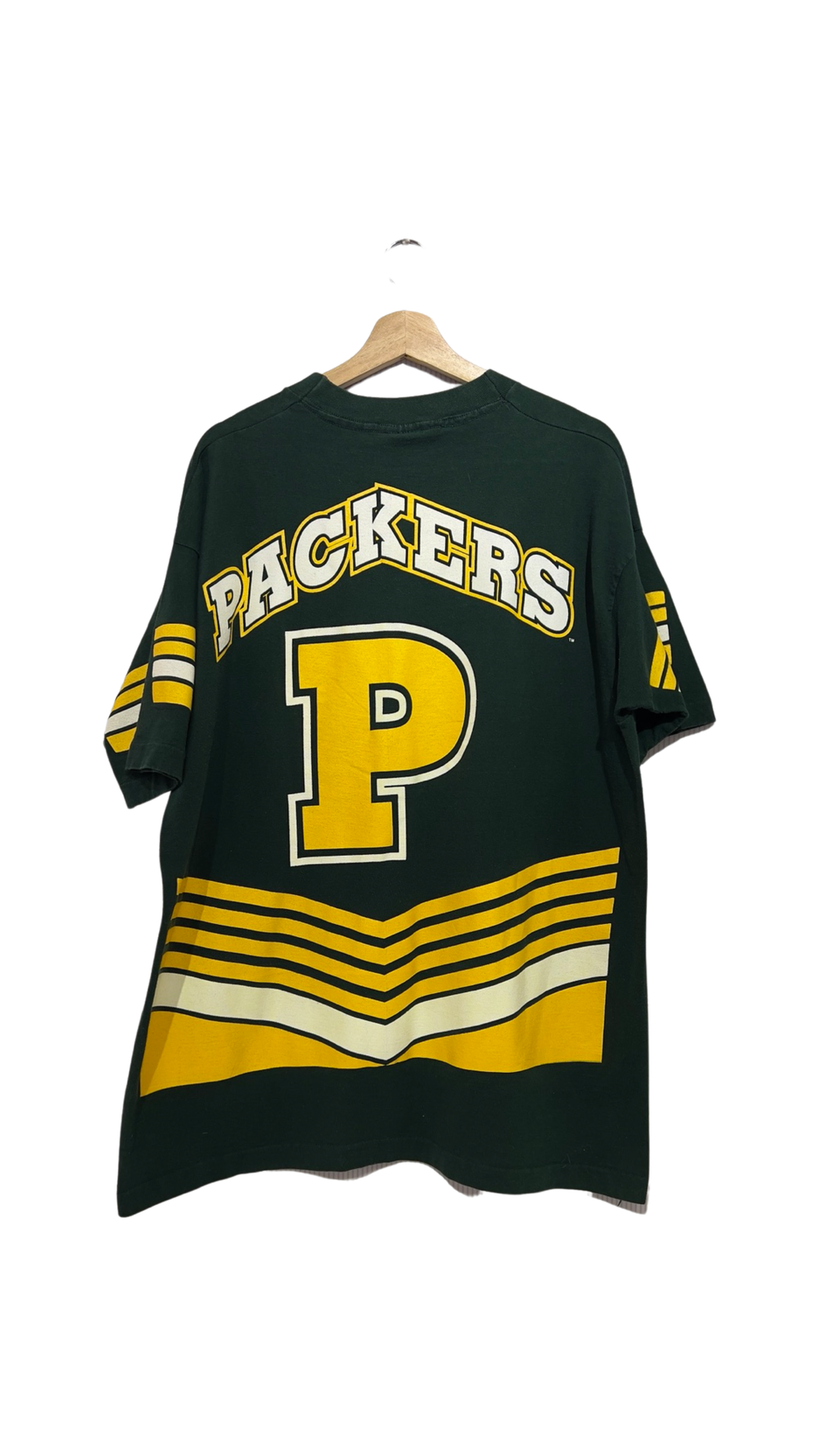 Vintage 1995 Green Bay Packers All Over Print Salem Tee KIF Vintage