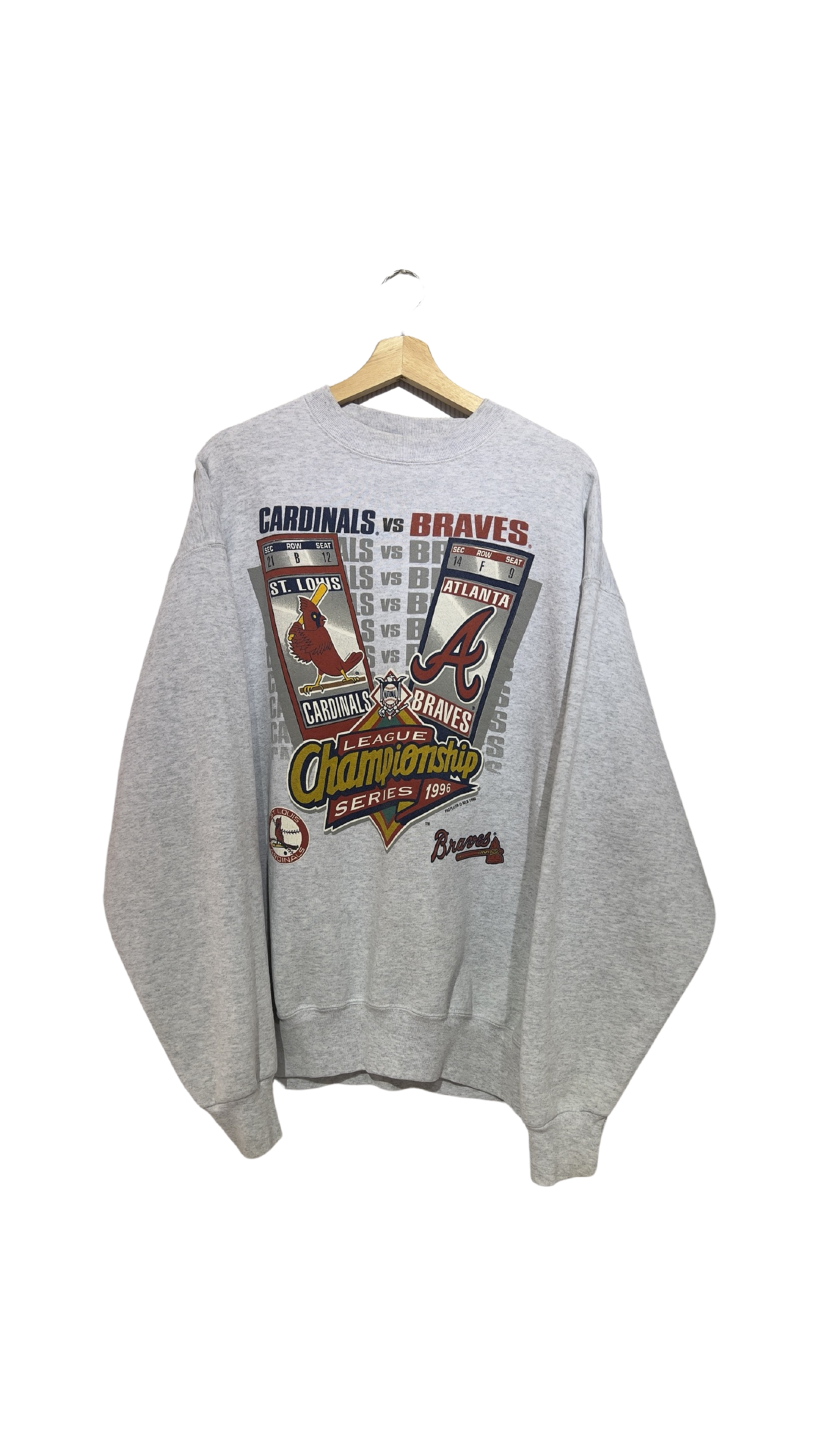 Vintage 1996 Cardinals vs Atlanta Braves Crewneck KIF Vintage