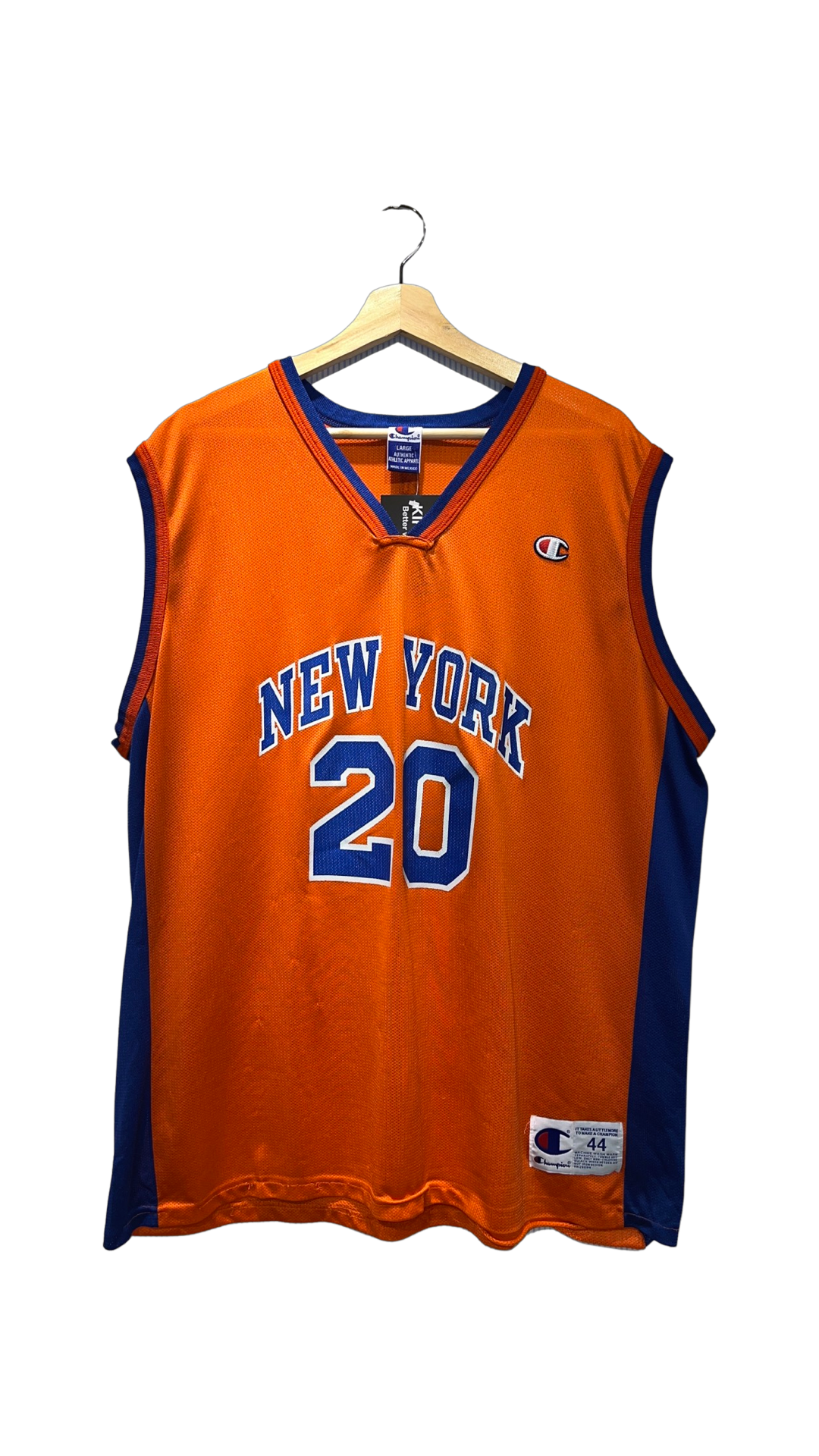 Vintage 90s New York Knicks Allan Houston Champion Jersey Vintage Woodbury
