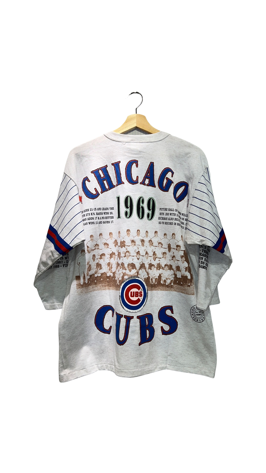 Vintage DS 1992 Chicago Cubs Legacy 1/2 Sleeve Tee KIF Vintage