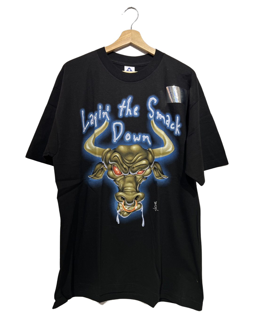 Vintage Deadstock 1998 The Rock Layin The Smackdown WWF Tee KIF Vintage