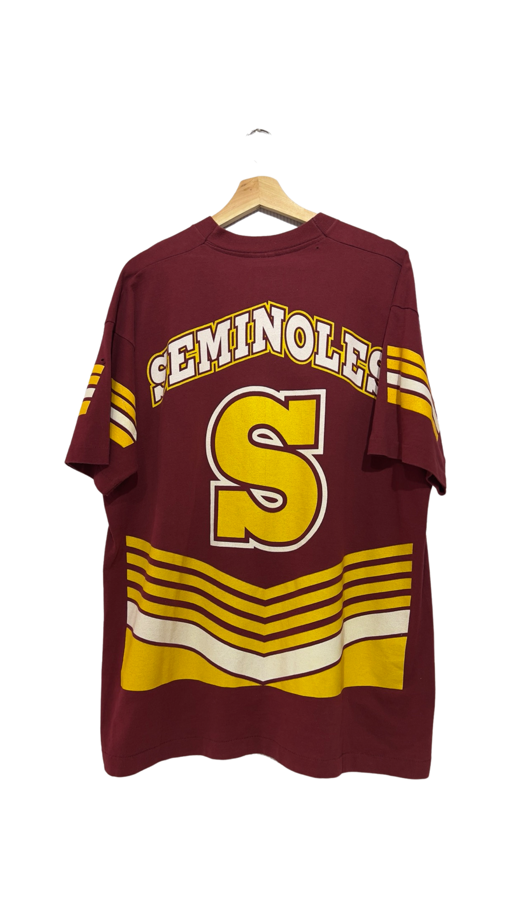 Vintage 90s Florida State Seminoles All Over Print Tee KIF Vintage