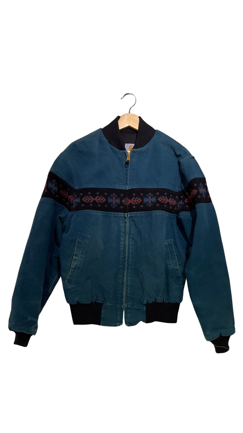 Vintage Rare 90s Carhartt Aztec Bomber Jacket KIF Vintage