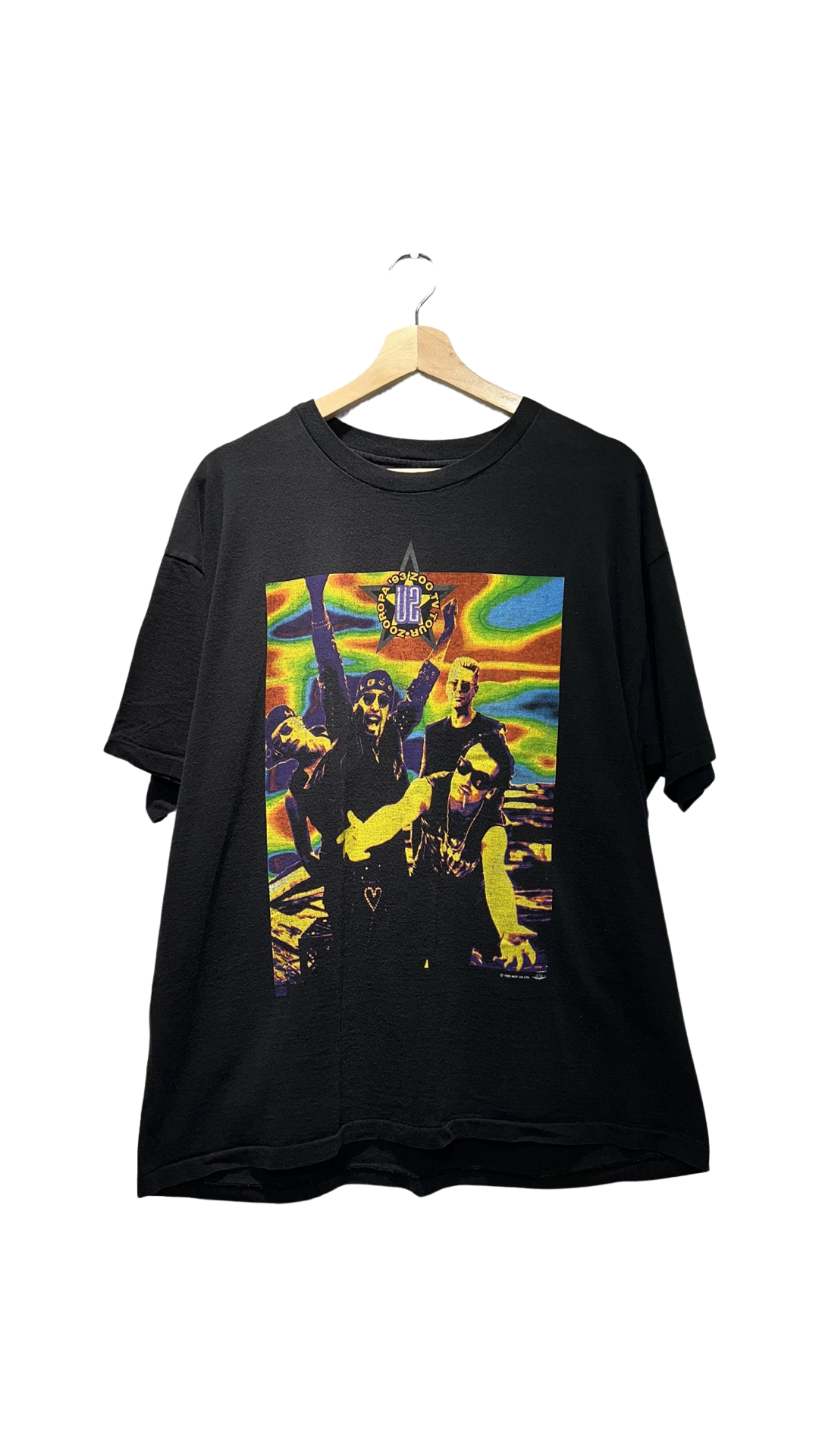 Vintage 1993 U2 Zooropa European Tour Tee KIF Vintage