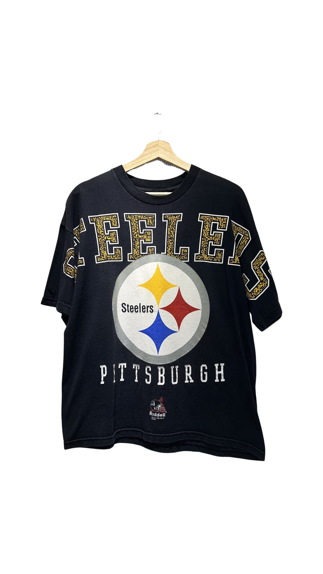 Vintage 90s Pittsburgh Steelers Spellout Tee KIF Vintage