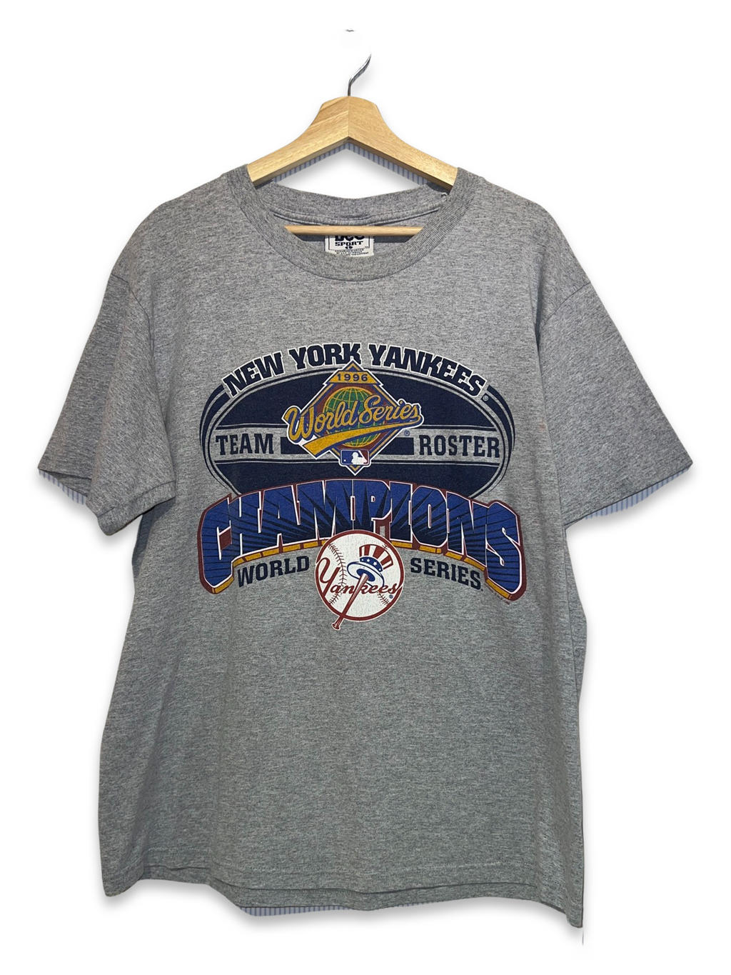Vintage 1996 New York Yankees Team Roster Champions Tee KIF Vintage