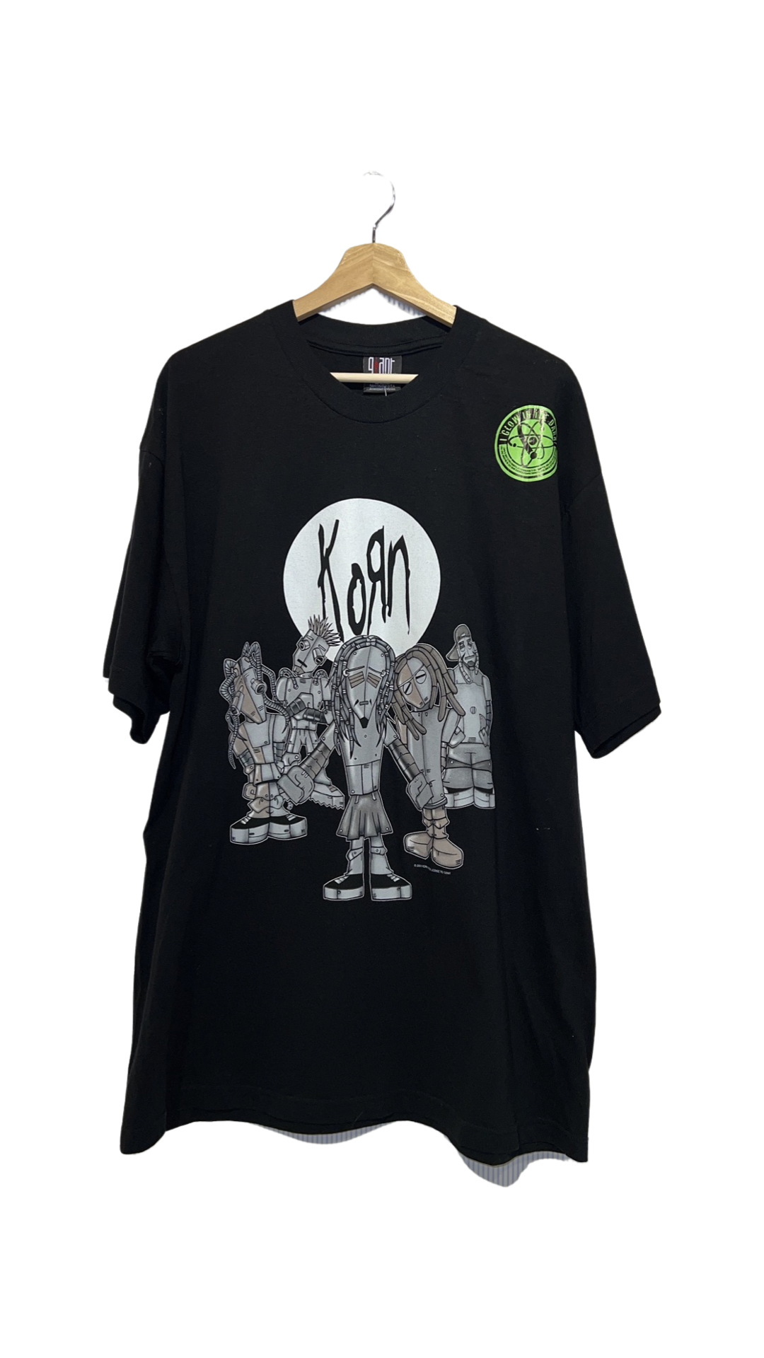 Vintage Rare 2001 KORN Glow In The Dark Band Tee KIF Vintage